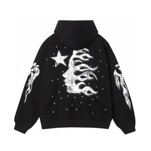 High quality replica UA Hellstar Brainwashed Hoodie Black