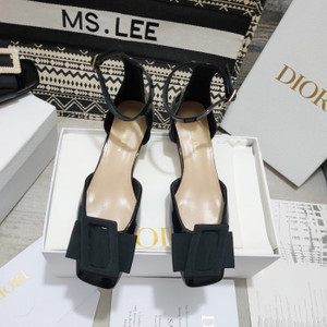 High quality replica UA Dior Idylle Ballet Pump Black Patent Calfskin and Grosgrain