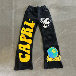 High quality replica UA 6 Retro Project Caprice Denim Flared Sweatpants